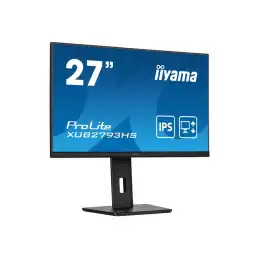 iiyama ProLite - Écran LED - 27" - 1920 x 1080 Full HD (1080p) @ 75 Hz - IPS - 300 cd - m² - 1000:1 - ... (XUB2793HS-B5)_4