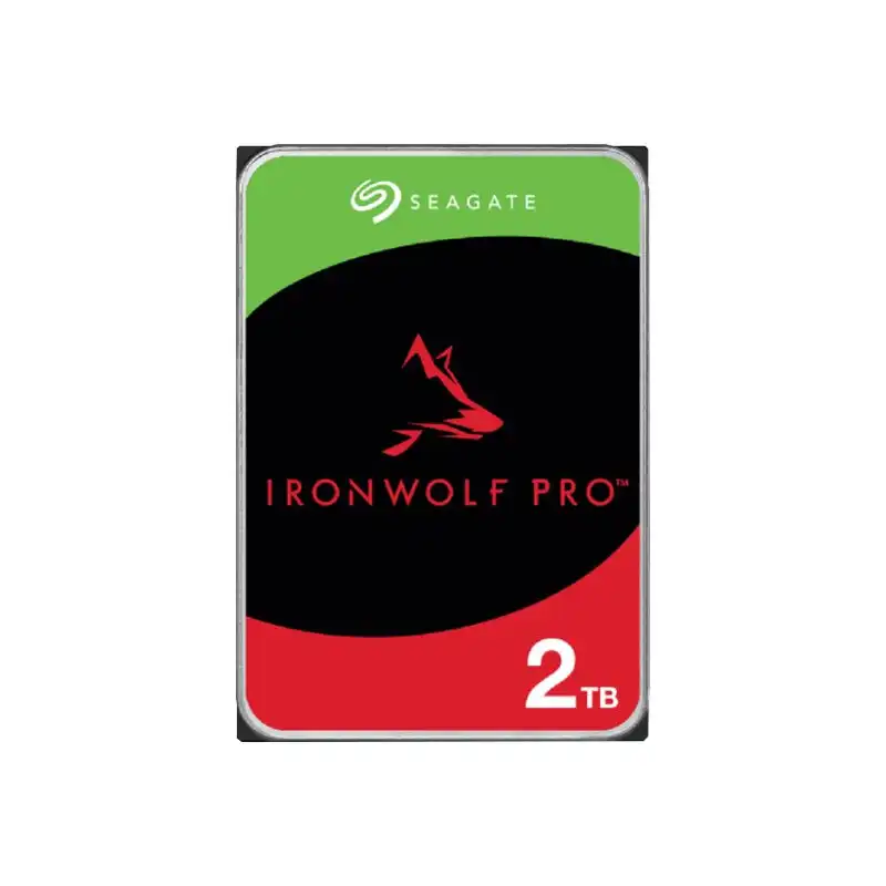 Seagate IronWolf Pro - Disque dur - 2 To - interne - 3.5" - SATA 6Gb - s - 7200 tours - min - mémoire t... (ST2000NT001)_1