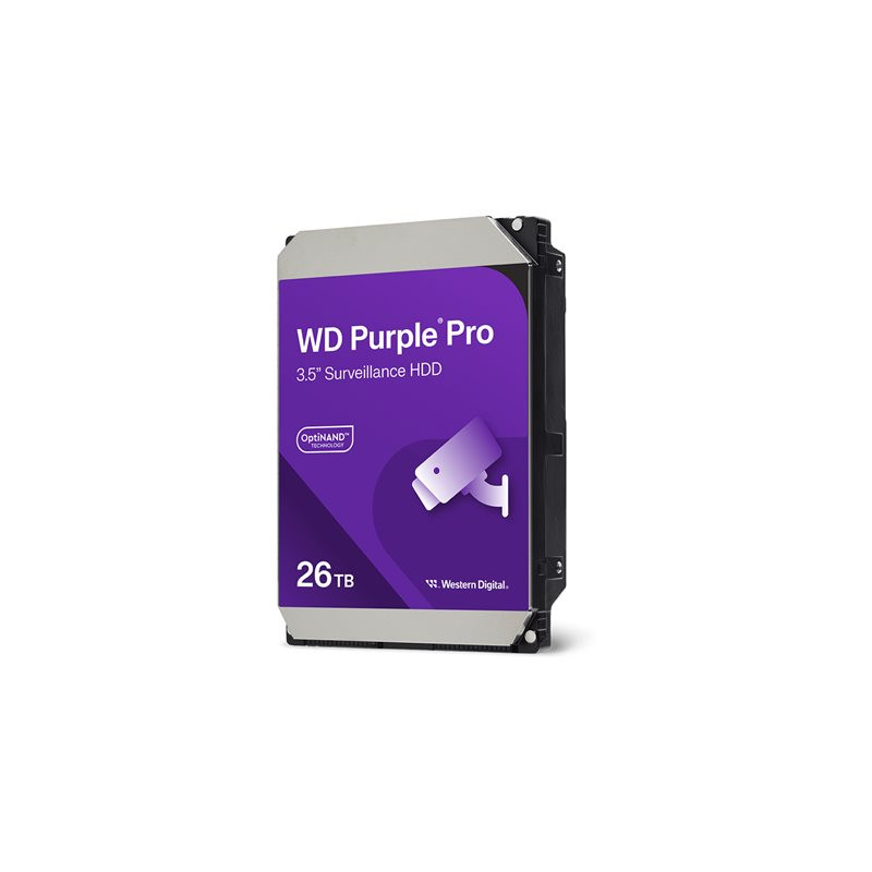 Disque dur - 26 To - surveillance, vidéo intelligente - interne - 3.5" - SATA 6Gb - s - 7200 tours -... (WD260PURP)_1