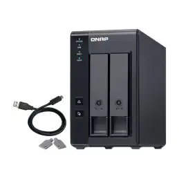 QNAP - Baie de disques - 2 Baies (SATA-600) - USB 3.1 Gen 2 (externe) (TR-002)_3