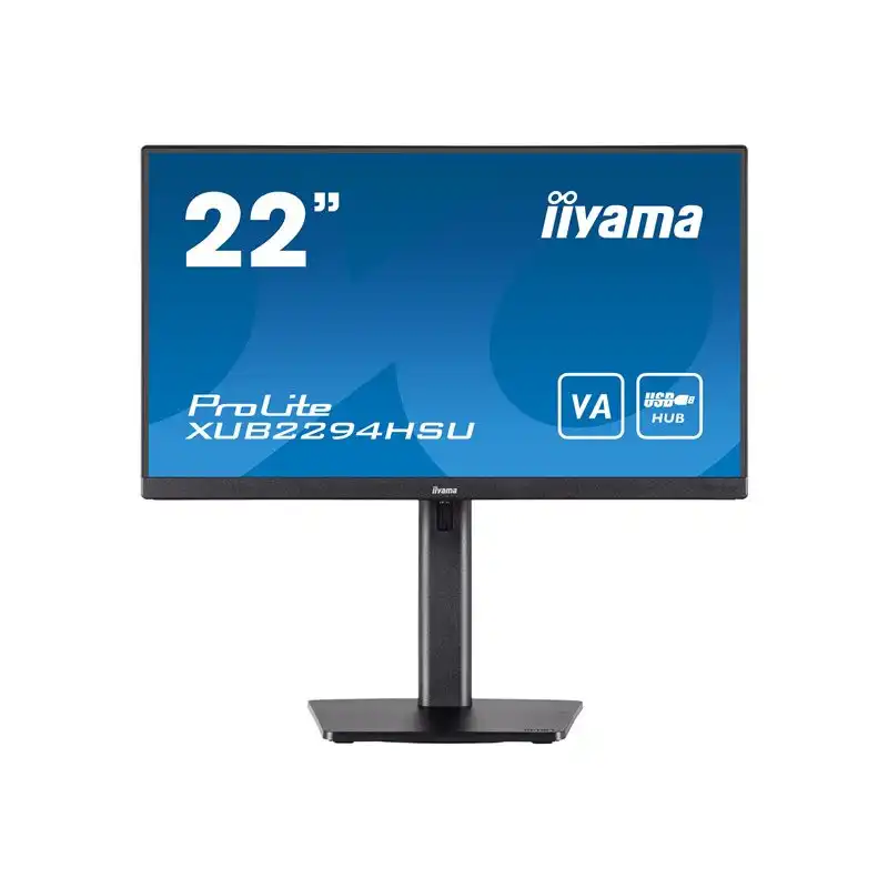 iiyama ProLite - Écran LED - 22" (21.5" visualisable) - 1920 x 1080 Full HD (1080p) @ 75 Hz - VA - 25... (XUB2294HSU-B2)_1