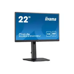 iiyama ProLite - Écran LED - 22" (21.5" visualisable) - 1920 x 1080 Full HD (1080p) @ 75 Hz - VA - 25... (XUB2294HSU-B2)_4