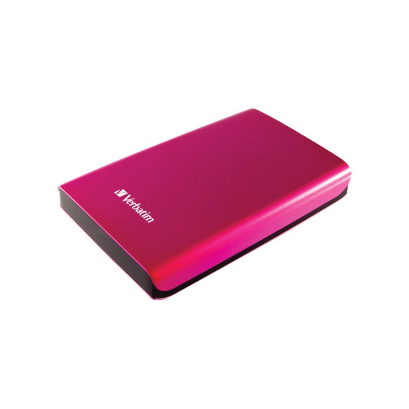 Disque dur - 1 To - externe (portable) - USB 3.0 - 5400 tours - min - rose chaud (53035)_1