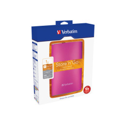 Disque dur - 1 To - externe (portable) - USB 3.0 - 5400 tours - min - rose chaud (53035)_5