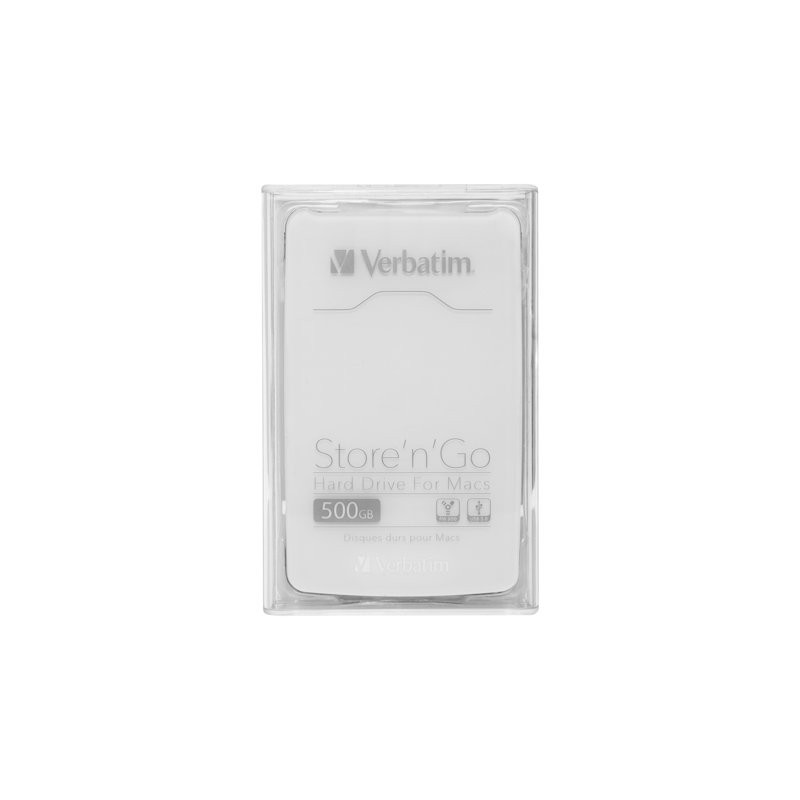 Disque dur - 500 Go - externe (portable) - FireWire 800 - USB 3.0 - 5400 tours - min - blanc (53043)_1