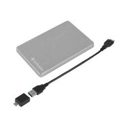 Disque dur - 1 To - externe (portable) - USB 3.2 Gen 1 - argent (53663)_1