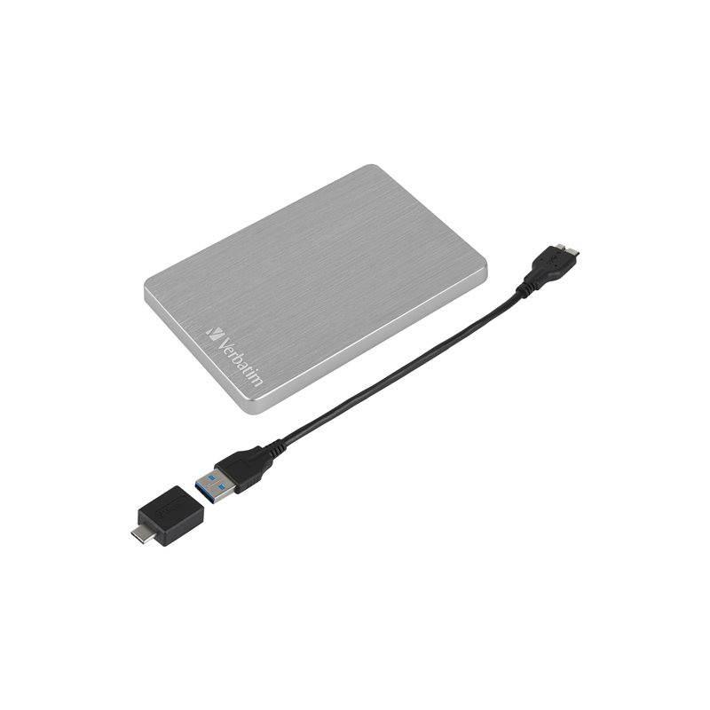 Disque dur - 1 To - externe (portable) - USB 3.2 Gen 1 - argent (53663)_1