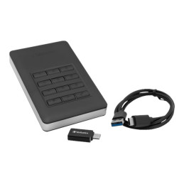 Disque dur - chiffré - 2 To - externe (portable) - USB 3.1 Gen 1 (USB-C connecteur) - AES 256 bits (53403)_3