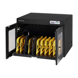 Meuble de rangement - pour 10 ordinateurs portables - tablettes - verrouillable - acier, plastique - no... (D31897)_3