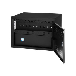 Meuble de rangement - pour 10 ordinateurs portables - tablettes - verrouillable - acier, plastique - no... (D31897)_4