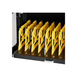 Meuble de rangement - pour 10 ordinateurs portables - tablettes - verrouillable - acier, plastique - no... (D31897)_10