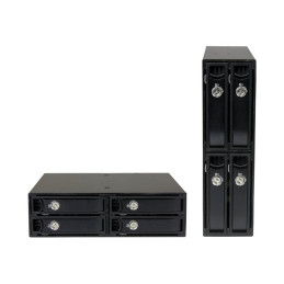 Rack mobile 4x HDD - SSD avec échange à chaud - Boîtier de stockage - 4 Baies (SATA-600 - SAS-2) 0... (SATSASBP425)_4