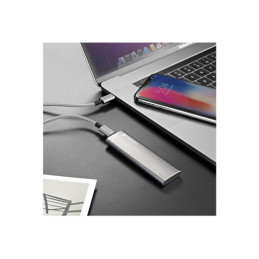 SSD - 120 Go - externe (portable) - USB 3.1 Gen 2 (USB-C connecteur) - gris sidéral (47441)_3