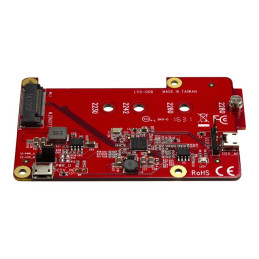 Adaptateur USB vers mini SATA - Contrôleur de stockage - M.2 Card - USB 2.0 - rouge (PIB2M21)_1