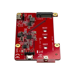 Adaptateur USB vers mini SATA - Contrôleur de stockage - M.2 Card - USB 2.0 - rouge (PIB2M21)_6