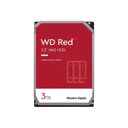 WD Red - Disque dur - 3 To - interne - 3.5" - SATA 6Gb - s - 5400 tours - min - mémoire tampon : 256 Mo (WD30EFAX)_1