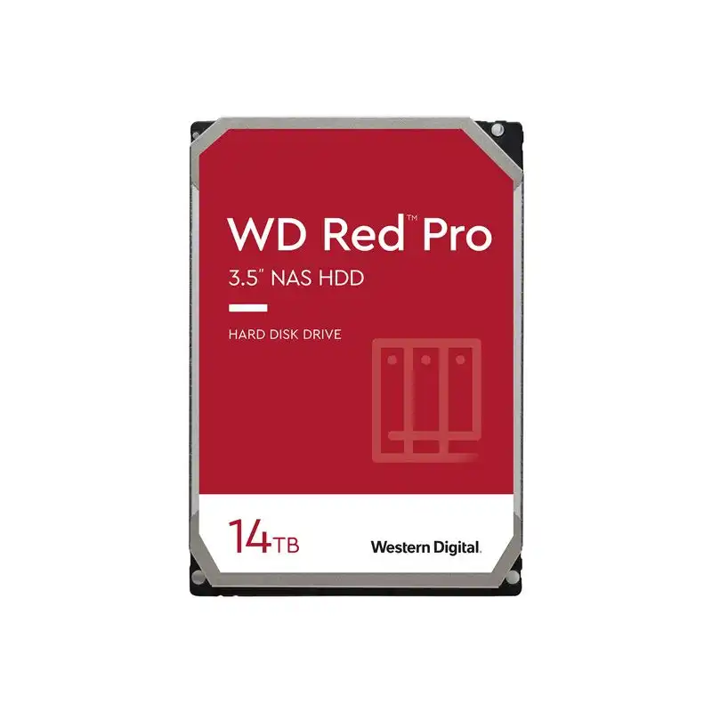 WD Red Pro - Disque dur - 14 To - interne - 3.5" - SATA 6Gb - s - 7200 tours - min - mémoire tampon : 512... (WD141KFGX)_1