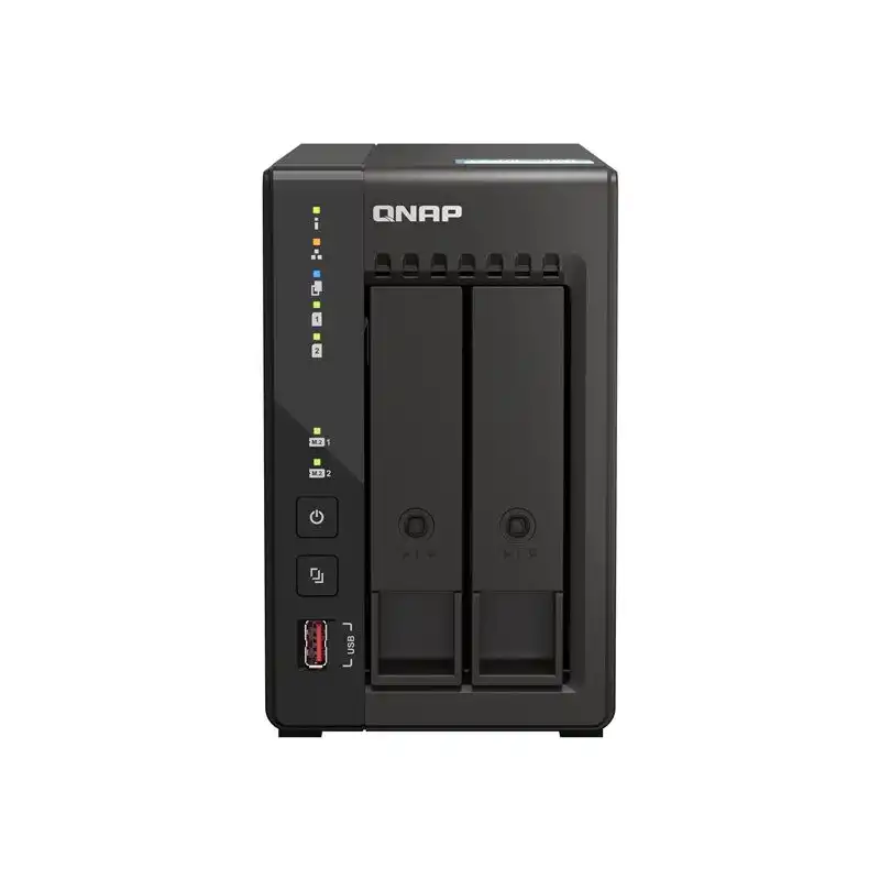 QNAP TS-253E - Serveur NAS - 2 Baies - SATA 6Gb - s - RAID RAID 0, 1, 5, 6, 10, 50, JBOD, 60 - RAM ... (TS-253E-8G)_1