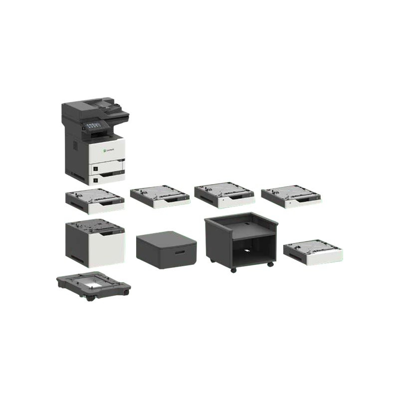 Imprimante multifonctions - Noir et blanc - laser - 216 x 355 mm (original) - jusqu'à 61 ppm (copie) -... (25B0200)_1