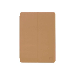 Étui à rabat pour tablette - imitation cuir - brun clair - 9.7" (042044)_1