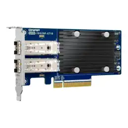 QNAP - Adaptateur réseau - PCIe 3.0 x8 profil bas - 10 Gigabit SFP+ x 2 - pour P - N: SFP1G-SX... (QXG-10G2SF-X710)_1