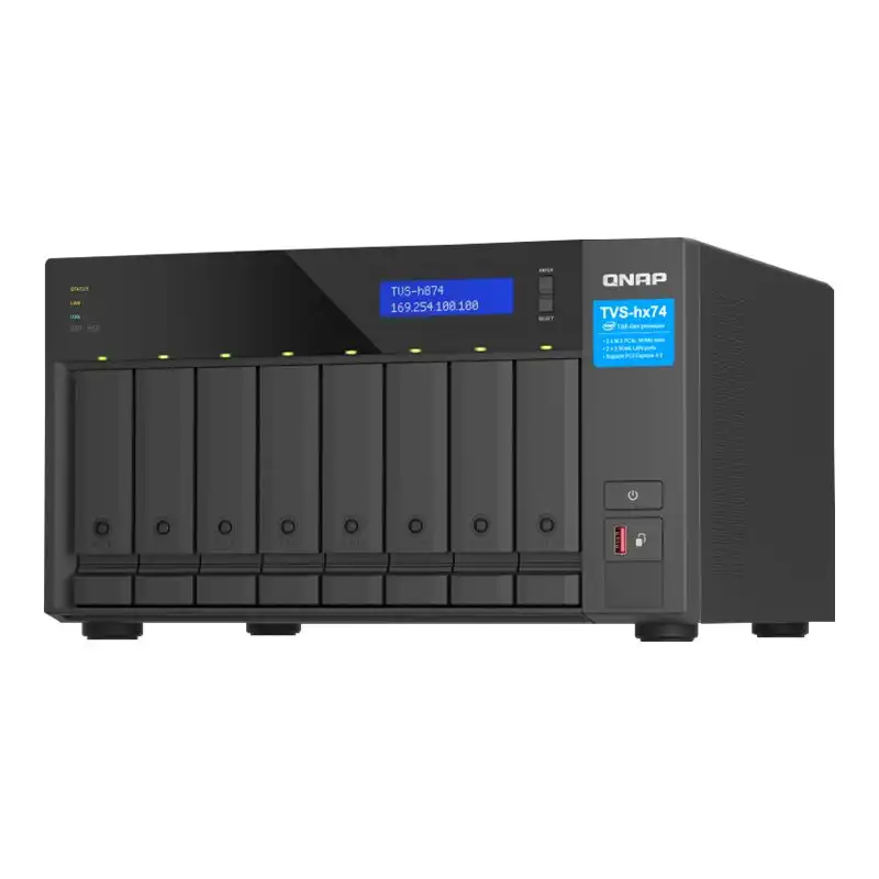 QNAP TVS-H874 - Serveur NAS - 8 Baies - SATA 6Gb - s - RAID RAID 0, 1, 5, 6, 10, 50, JBOD, 60,... (TVS-H874-I5-32G)_1