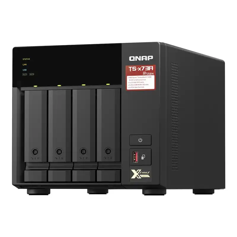 QNAP TS-473A - Serveur NAS - 4 Baies - SATA 6Gb - s - RAM 8 Go - 2.5 Gigabit Ethernet (TS-473A-8G)_1