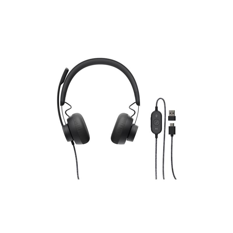 Logitech Zone Wired UC Stereo USB-C - A (981-000875)