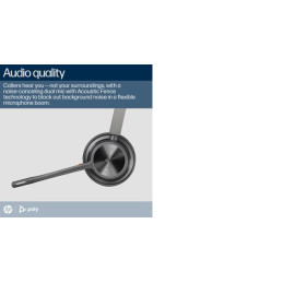 HP Poly Voyager 4320 MS Stereo W. Stand USB-A (77Z00AA)