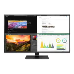 LG - Écran LED - 43" (42.5" visualisable) - 3840 x 2160 4K @ 60 Hz - IPS - 400 cd - m² - 1000:1 - HDR10 ... (43UN700P-B)_1