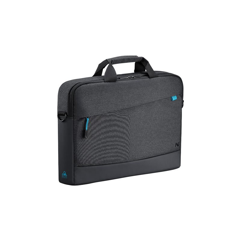 Sacoche pour ordinateur portable - chargement par le haut, 35 % recyclé - 14" - noir (025027)_1