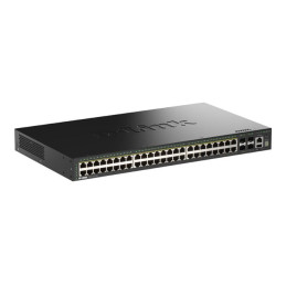 Commutateur - intelligent - 48 x 10 - 100 - 1000 (PoE+) + 4 x 10 Gigabit SFP+ - de bureau, Mont... (DGS-1530-52P/E)_1