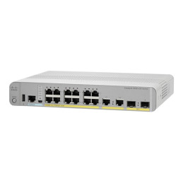 Commutateur - Géré - 12 x 10 - 100 - 1000 (PoE+) + 2 x combo SFP+ - de bureau, Montable sur... (WS-C3560CX12PDS-RF)_1