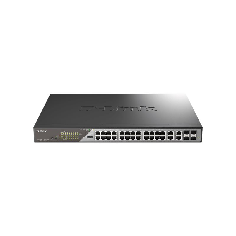Commutateur - Géré - 8 x 10 - 100 - 1000 (PoE) + 2 x Gigabit SFP - Montable sur rack - PoE (13... (DSS-200G-10MP/E)_1