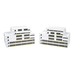 Commutateur - C3 - Géré - 8 x 10 - 100 - 1000 (PoE+) + 2 x SFP Gigabit combiné - Montable s... (CBS350-8P-2G-EU-RF)_1