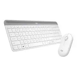 Logitech Slim Wireless Combo MK470 - Ensemble clavier et souris - sans fil - 2.4 GHz - Italien - bl... (920-009197)_1