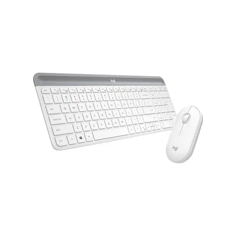 Logitech Slim Wireless Combo MK470 - Ensemble clavier et souris - sans fil - 2.4 GHz - Italien - bl... (920-009197)_1