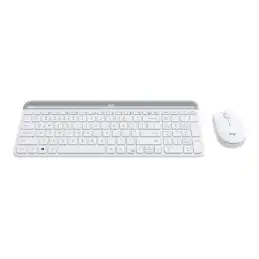 Logitech Slim Wireless Combo MK470 - Ensemble clavier et souris - sans fil - 2.4 GHz - Italien - bl... (920-009197)_3