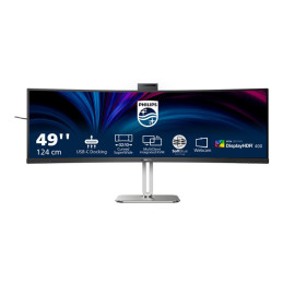 6000 Series - écran LED - incurvé - USB - 49" (48.8" visualisable) - 5120 x 1440 Dual Quad HD @... (49B2U6900CH/00)_1