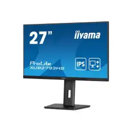 iiyama ProLite - Écran LED - 27" - 1920 x 1080 Full HD (1080p) @ 100 Hz - IPS - 300 cd - m² - 130... (XUB2793HS-B7)_3