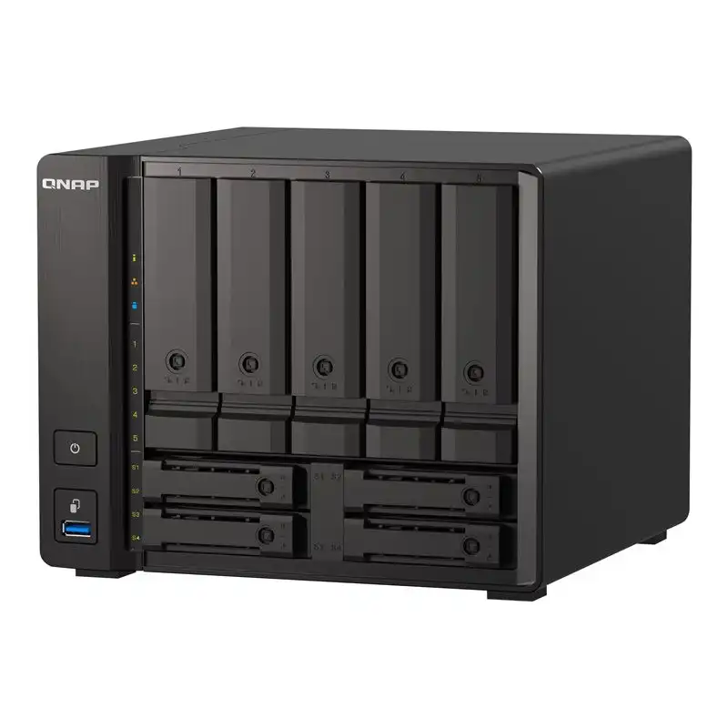 QNAP - Serveur NAS - 9 Baies - SATA 6Gb - s - RAID RAID 0, 1, 5, 6, 10, 50, JBOD, 60, RAID TP - ... (TS-H973AX-32G)_1