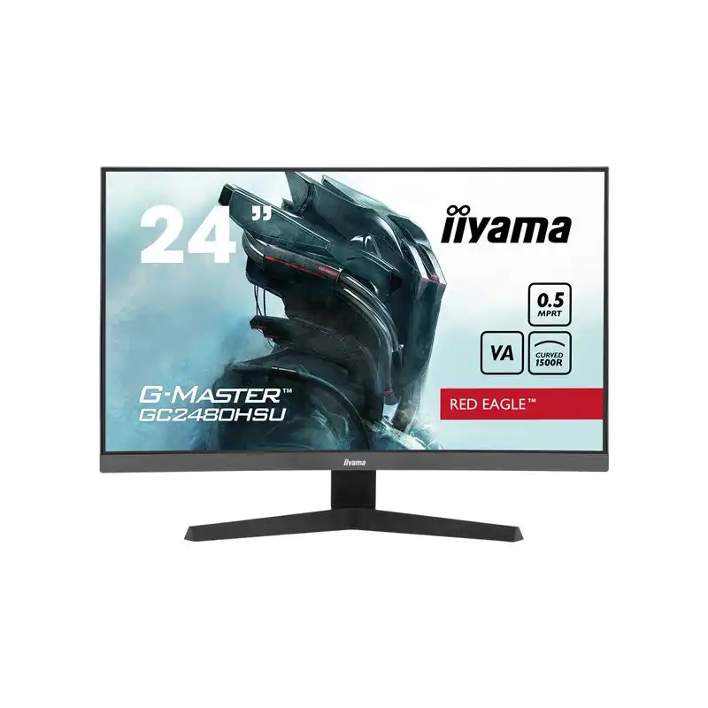 iiyama G-MASTER Red Eagle - Écran LED - jeux - incurvé - 24" (23.6" visualisable) - 1920 x 1080 F... (GC2480HSU-B1)_1