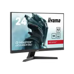 iiyama G-MASTER Red Eagle - Écran LED - jeux - incurvé - 24" (23.6" visualisable) - 1920 x 1080 F... (GC2480HSU-B1)_3