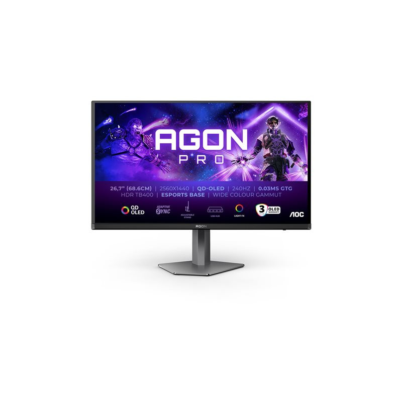 Moniteur OLED - jeux - 27" (26.7" visualisable) - 2560 x 1440 QHD @ 240 Hz - 250 cd - m² - 15000000:... (AG276QZD2)_1