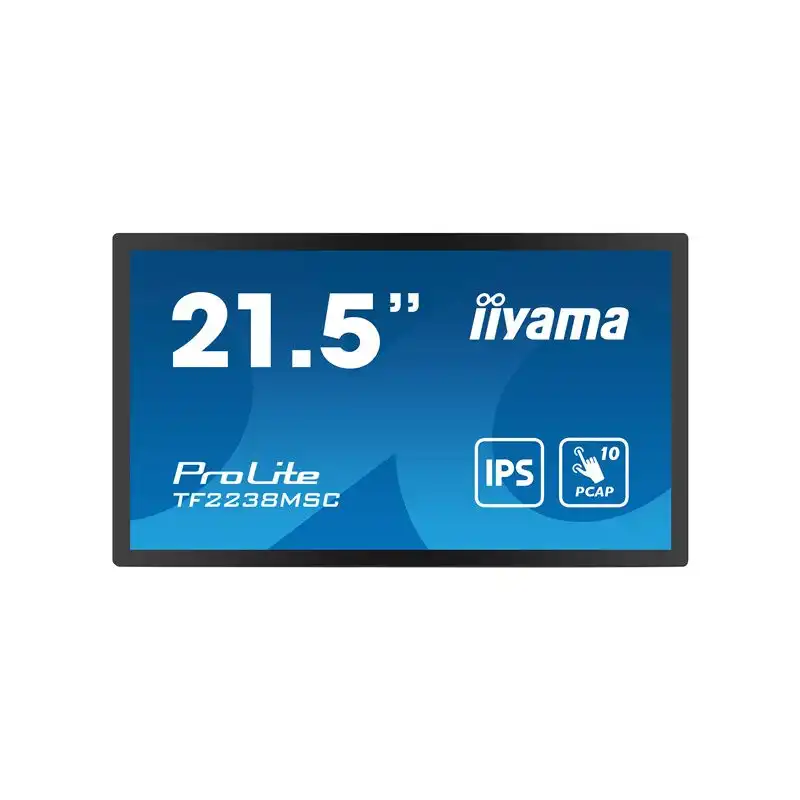 iiyama ProLite - Écran LED - 21.5" - cadre ouvert - écran tactile - 1920 x 1080 Full HD (1080p) -... (TF2238MSC-B1)_1