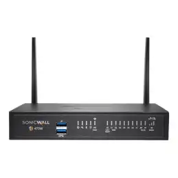 SonicWall TZ Series (Gen 7) TZ470W - Dispositif de sécurité - 1GbE, 2.5GbE - Wi-Fi 5 - 2.4 GHz, 5 ... (03-SSC-1362)_1