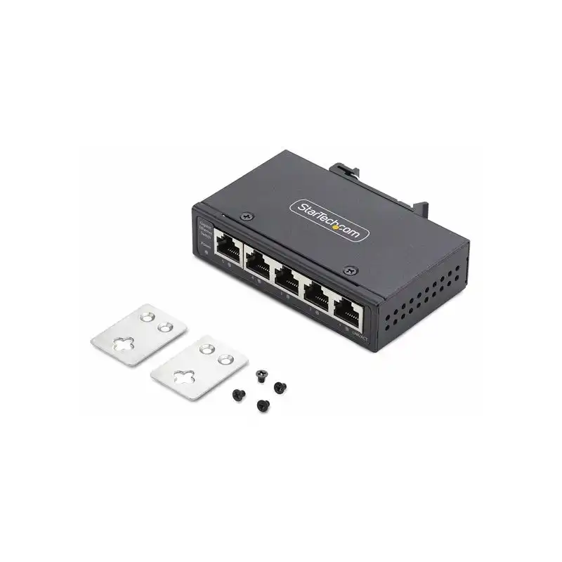 StarTech.com 5-Port Unmanaged Industrial Ethernet Switch - IP30 - TAA - Commutateur - non... (I51G-ETHERNET-SWITCH)_1