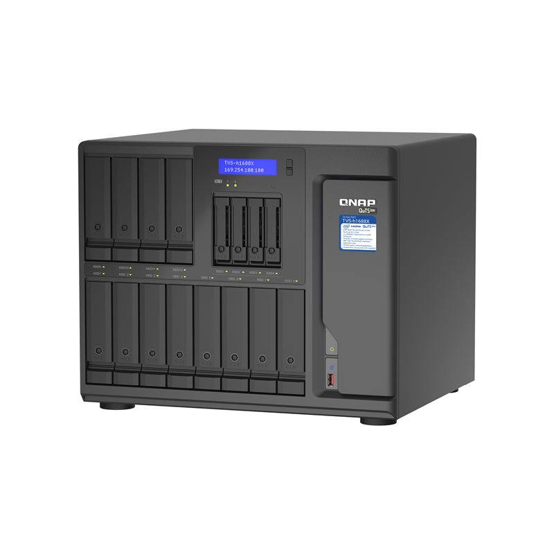 Serveur NAS - 16 Baies - SATA 6Gb - s - RAID 0, 1, 5, 6, 10, 50, JBOD, disque de réserve ... (TVS-H1688X-W1250-32G)_1