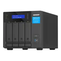 QNAP TVS-H474 - Serveur NAS - 4 Baies - SATA 6Gb - s - RAID JBOD, RAID 0, 1, 5, 6, 10, TM, RAID... (TVS-H474-PT-8G)_1