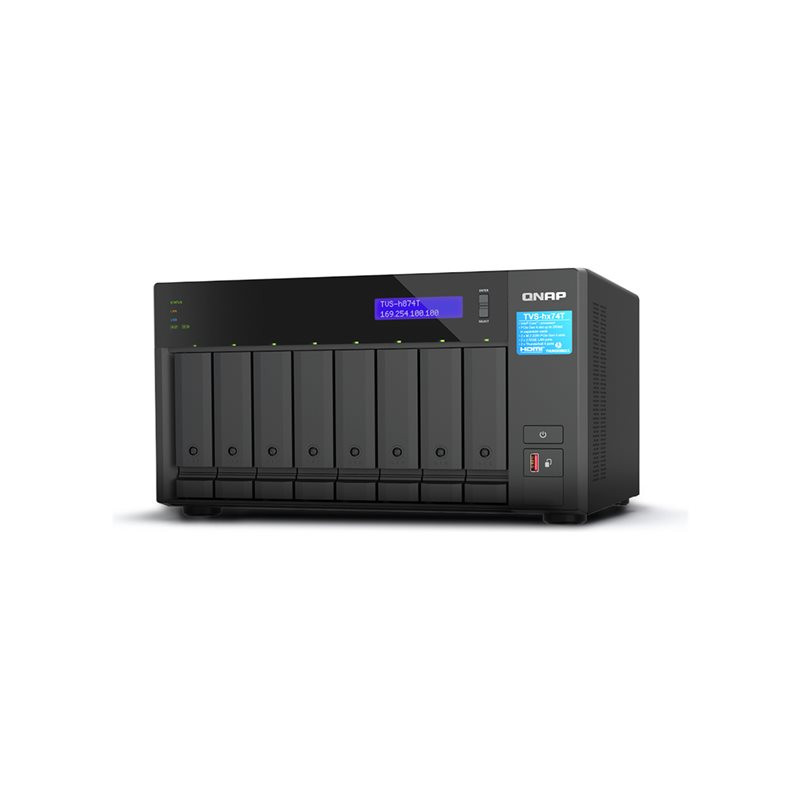 Serveur NAS - 8 Baies - SATA 6Gb - s - RAID JBOD, 0, 1, 5, 6, 10, 50, 60 - RAM 64 Go - 2.5 Gi... (TVS-H874T-I9-64G)_1